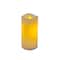 6 Pack: White Glowing Flame LED Wax Pillar Candle by Ashland®